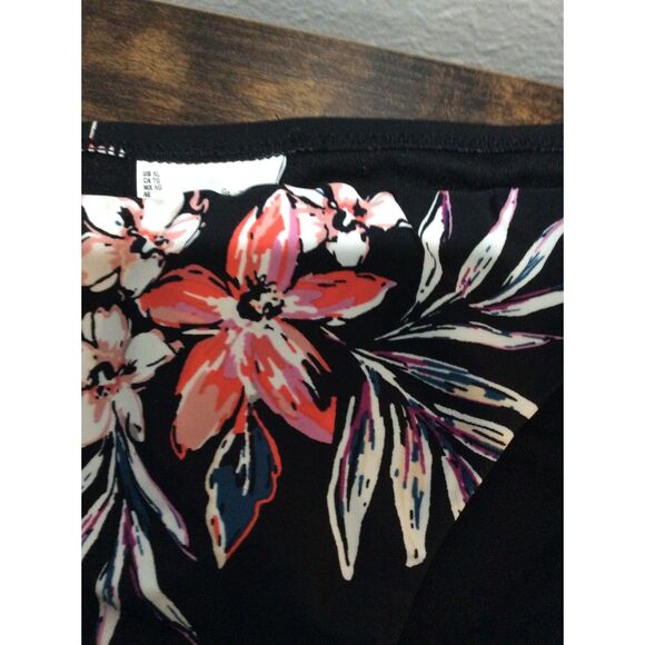 New NWT Bar III Black Floral Bikini Bottom Swim Wear XL Tropical Escape - Picture 8 of 8